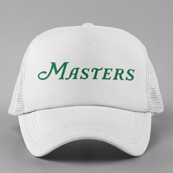 Other - NEW Masters Golf Wordmark Logo Foam Trucker Mesh Snapback Hat WHITE